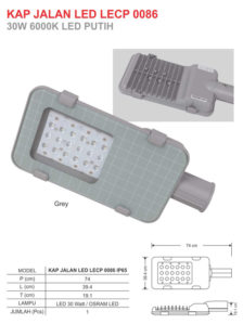 Lampu Jalan LED 30 Watt Zetalux