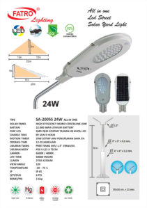 Lampu Jalan LED All In One 24 Watt